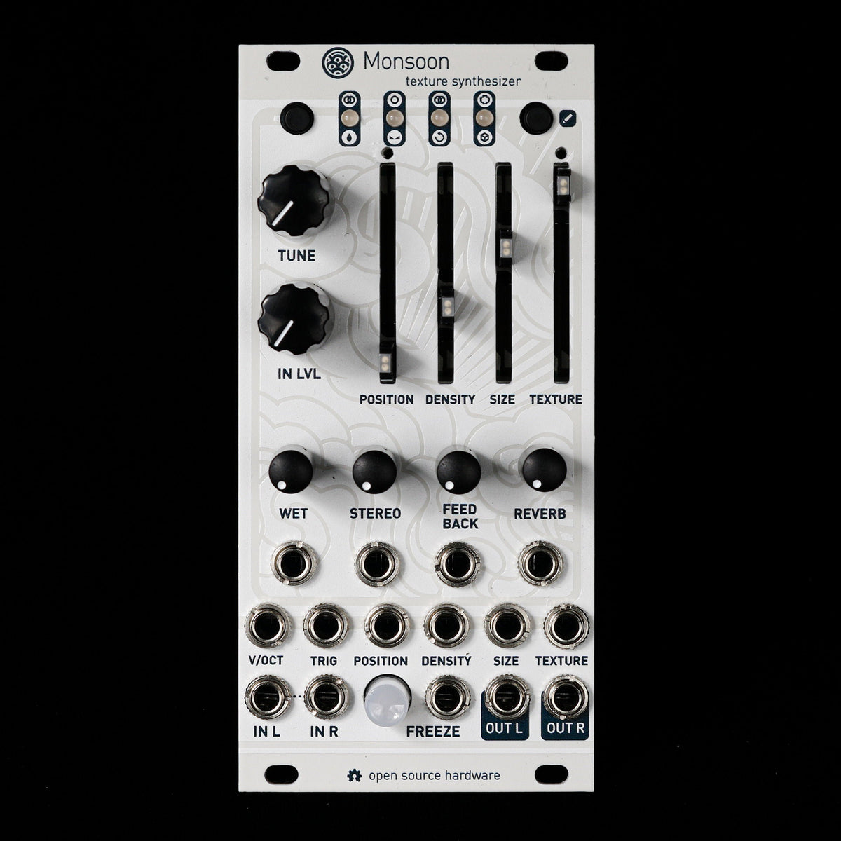 Monsoon (uBurst+) Mutable Instruments Clouds Eurorack Synth Module  (Off-White Textured Aluminum)