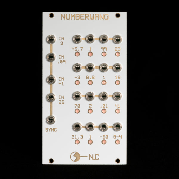 Nonlinearcircuits Numberwang Eurorack Synth Module CV Source/Mixer White/Gold