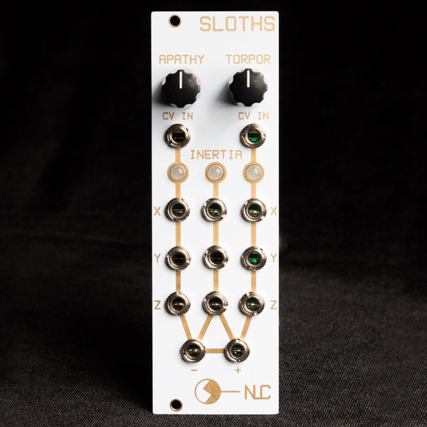 Nonlinearcircuits Triple Sloth NLC ("Sloths") Eurorack Synth Module White/Gold